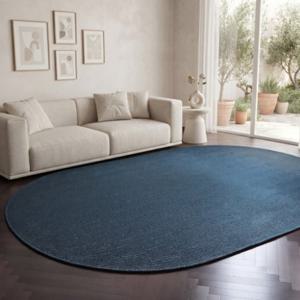 슬로멜리 먼지없는 사계절 워셔블 플랫 사이잘룩 타원형 러그 170cm x 230cm