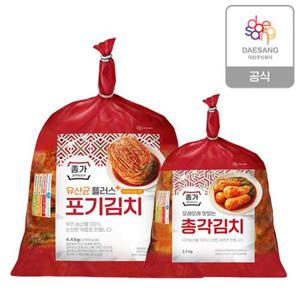 [종가]유산균플러스 포기김치 4.4kg+총각2.3kg (kt알파 단독