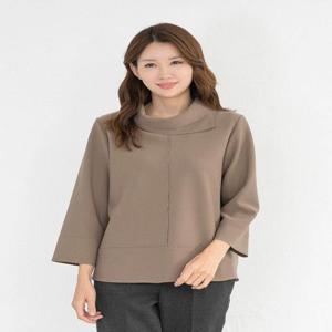 [모슬린]엄마옷 터틀넥 스판 정장 블라우스 615FGH106 마담/중년여성/빅사이즈/50대/60대