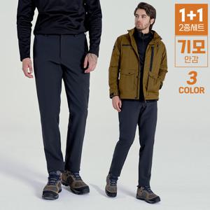 [1+1]★이월특가★ (기모) 마운틴벨리 남성 허리밴딩 기모본딩 플리스 팬츠