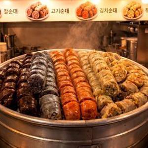 가마솥 순대트럭 모듬 4종 순대 (찰/고기/김치/두부) X 2팩