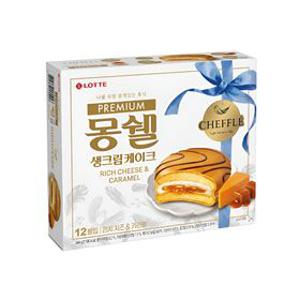 롯데 몽쉘 생크림 케이크 리치치즈  카라멜 444g