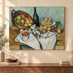 폴 세잔 사과바구니 명화 그림 캔버스 액자 거실 주방 인테리어