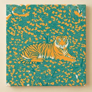 동물 그림 캔버스 액자 호랑이 부엉이 늑대 곰 일러스트 4종