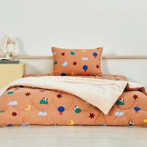 마미허그 소프트워싱 티니퍼피 극세사 차렵이불 150x200 코코브라운