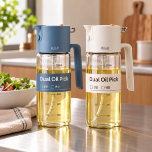[1+1] 듀얼오일픽 뿌리고 따르고 2in1 오일디스펜서 500ml 5종