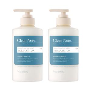 케라시스 클린노트 퍼퓸 바디로션 500ml 퓨어코튼 X 2개
