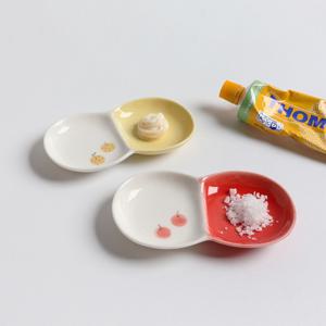 이츠 후르츠 일본 도자기 2칸 나눔 소스볼 2color 택1