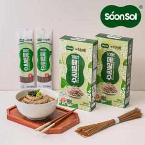 100% 순 메밀면 메밀 국수 소바 3kg (1kg 3개)