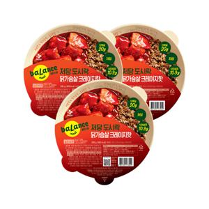 밸런스밀 저당도시락 닭가슴살 크레이지핫 280g x3개