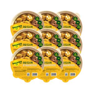 밸런스밀 저당도시락 닭가슴살 버터커리맛 290g x9개