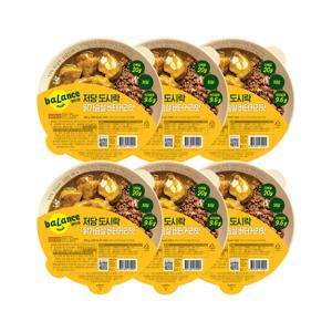 밸런스밀 저당도시락 닭가슴살 버터커리맛 290g x6개