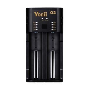 2슬롯 조절식 전류 Type-C 배터리 충전기, 5V 2A 입력, 1A, 2A 모드, 3.6/3.7V Li-ion 셀 18650, 21700, 26650, 1.2V AA, AAA, A, SC, -MH Ni-Cd 셀과 호환, 듀얼 슬롯 다중 안전 보호, 배터리 미포함