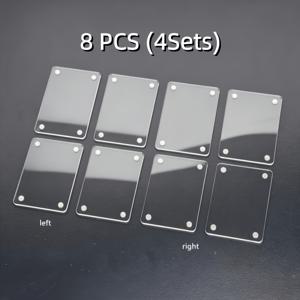 아크릴 마그네틱 사진액자 8개입 (4세트), 2.36 x 3.54인치 양면 투명 미니 디스플레이 홀더, 인스탁스 미니 및 사진용, 가정 사무실용 탁상 및 벽걸이형 디스플레이