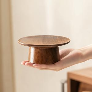 빈티지 스타일 나무 다리가 긴 디저트 접시 1개, 라이트 럭셔리 고급 티 트레이 과일 접시, 거실용 빈티지 스낵 접시, 정교한 페이스트리 접시, 에n't 디쉬, 심플한 스낵 접시, 건과일 접시