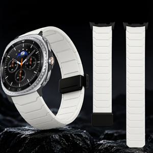 삼성 8/8 클래식 40mm 44mm 46mm 스트랩 여성/남성용, 삼성 워치 8 클래식/8 스마트워치 패션 버클 손목 밴드 추가
