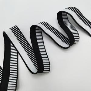 리브 밴드 원단, 자카드 공예 디자인, 길이 약 104Cm/40.9In, 티셔츠, 베이스 레이어, 조끼, 셔츠 칼라, 커프스, 밑단에 적합, 벨트, 칼라용 고탄력 니트 원단