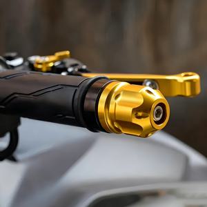 공용 CNC 핸들바 엔드 웨이트 핸들바 그립 캡 진동 방지 핸들 엔드 플러그 한 쌍, Yamaha Sym BMW Bristol GPX Triumph Ducati 호환