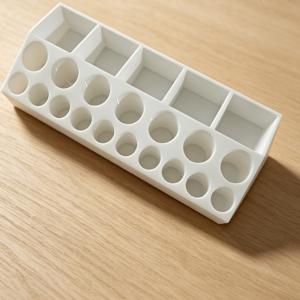 다층 경사 디자인 향수 샘플 랙, 데스크탑 미니 향수 병 디스플레이 및 보관 랙, 휴대용 여행용 향수 스프레이 병 정리함, 화장대 상판에 적합