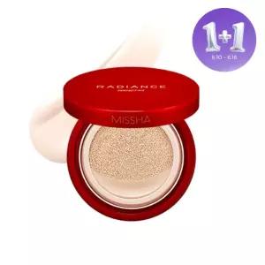 [1+1][미샤] 래디언스 퍼펙트핏 쿠션 SPF 50+ PA+++ (N21호 바닐라) 15g